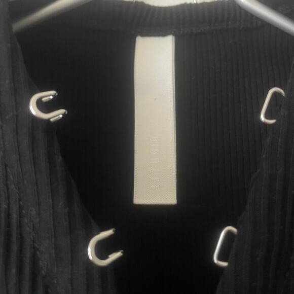 Dion Lee Ribbed Vest Crop Top in Black Size US 4 or SMALL - Picture 7 of 8